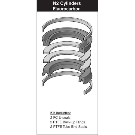 Hydro-Line - After Market Parts Hydraulic Cylinder Repair Kit- 10 Piston Kit N2-512-20V